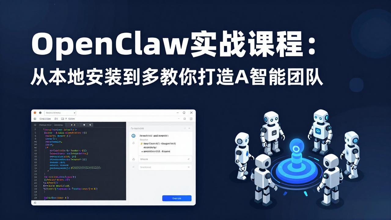 OpenClaw实战课程：从本地安装到多Agent协同，手把手教你打造AI智能团队-百盟网