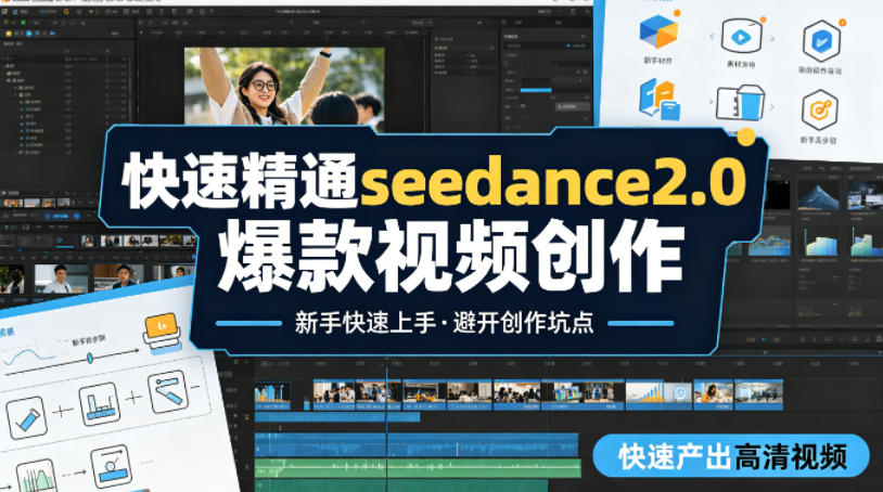快速精通seedance2.0爆款视频创作，快速产出高清视频，避开大量创作坑点，新手也能快速上手-百盟网